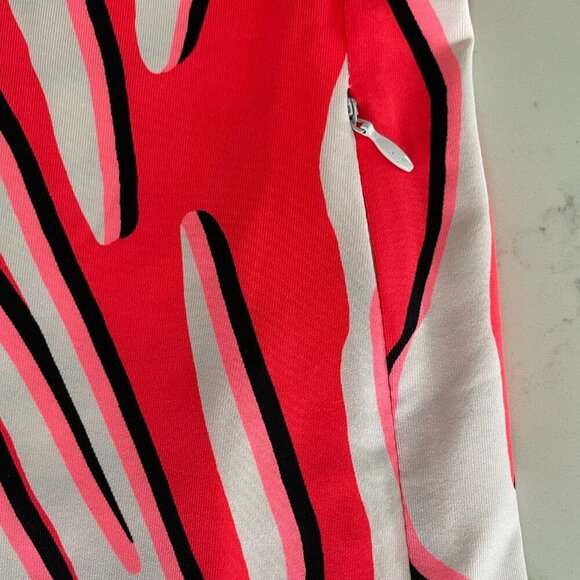 TAIL Activewear SS 1/4 Zip Zebra Print Colorful Poly Golf Dress Pink Wht XXS - Picture 6 of 13